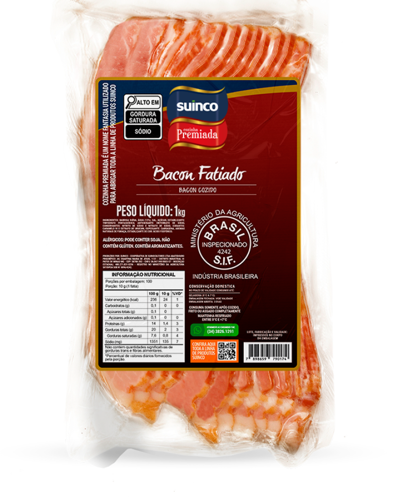 BACON FATIADO 1KG