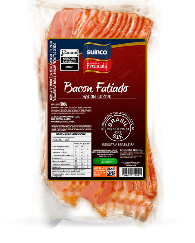 BACON FATIADO 500G