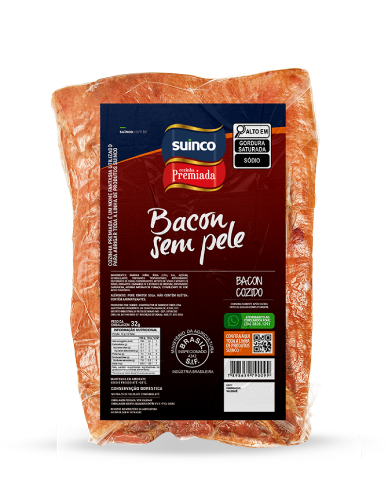 BACON EM MANTA SEM PELE
