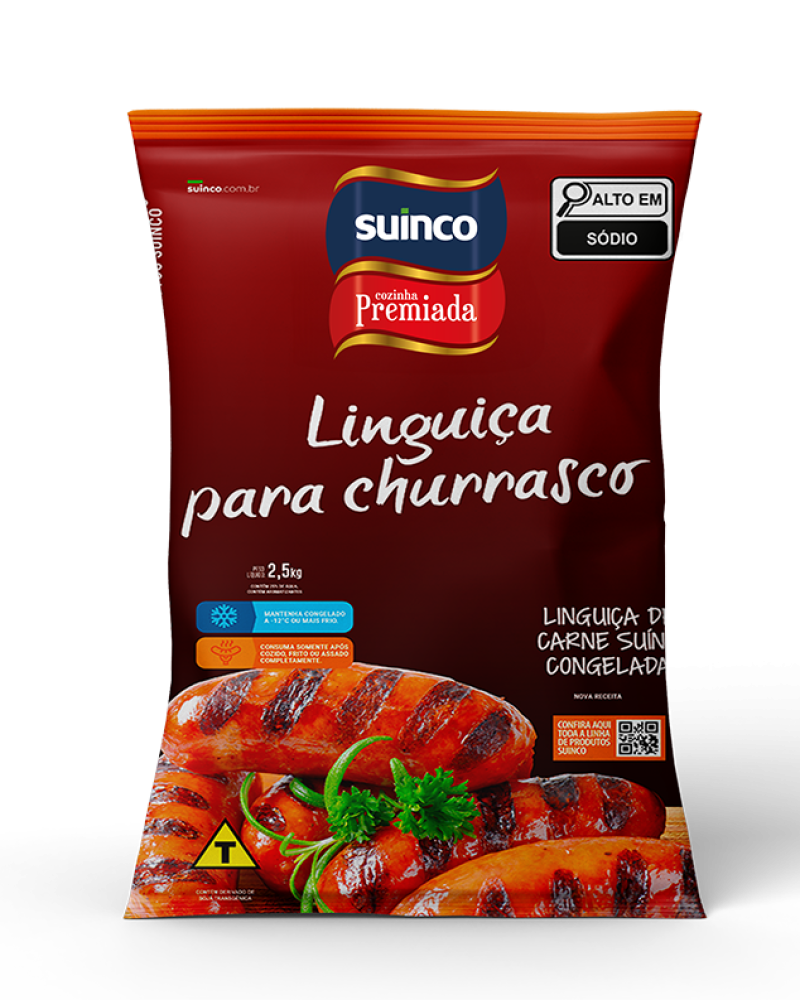 LINGUIÇA PARA CHURRASCO CONGELADA 2,5KG