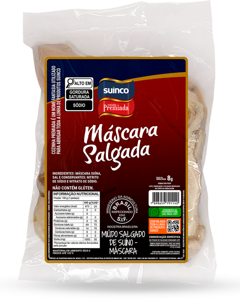 MÁSCARA SUÍNA SALGADA 