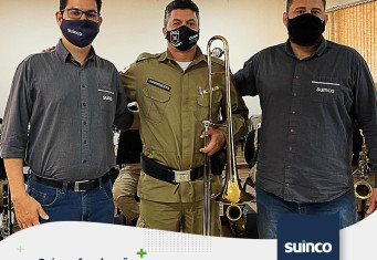 Suinco faz doação para banda marcial da Polícia Militar