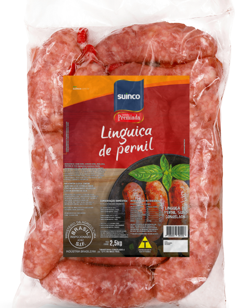 FROZEN PORK LEG SAUSAGE 2.5KG Suinco