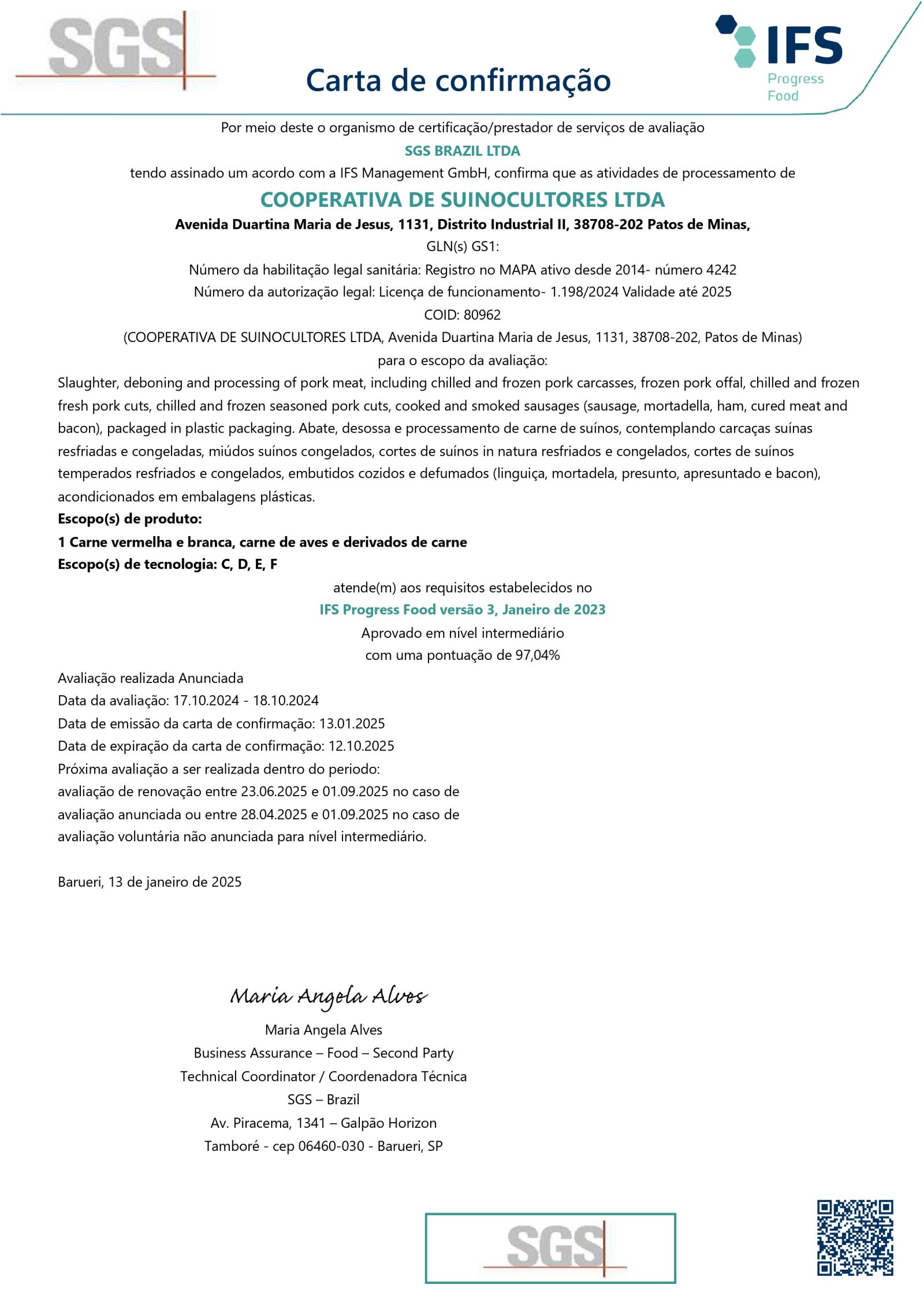 Certificação IFS: um selo internacional de qualidade e segurança.